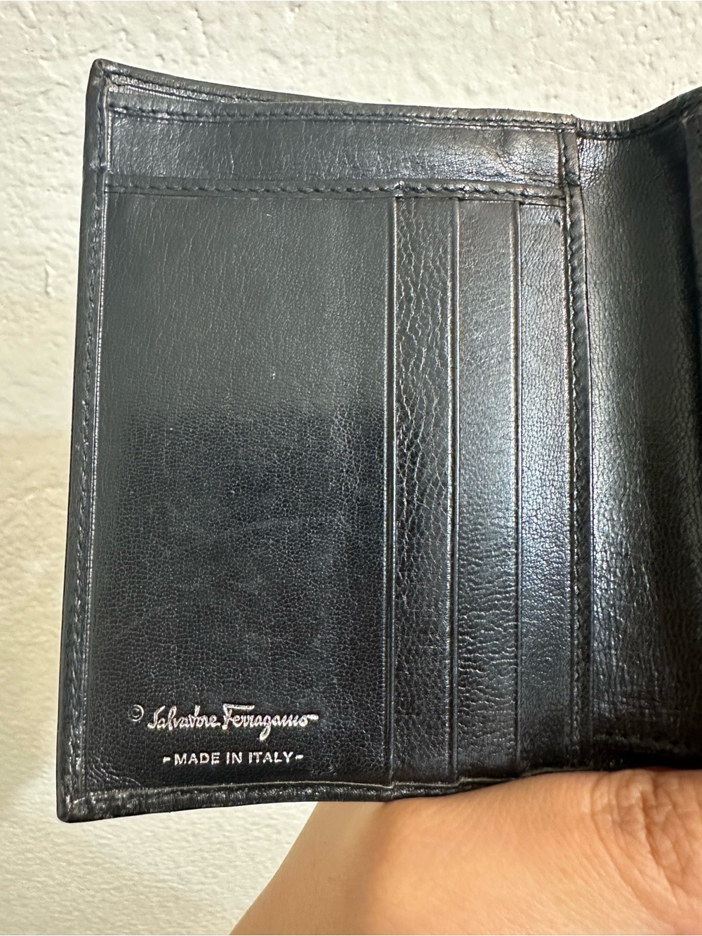 Salvatore Ferragamo Black Leather Wallet - Picture 8 of 12